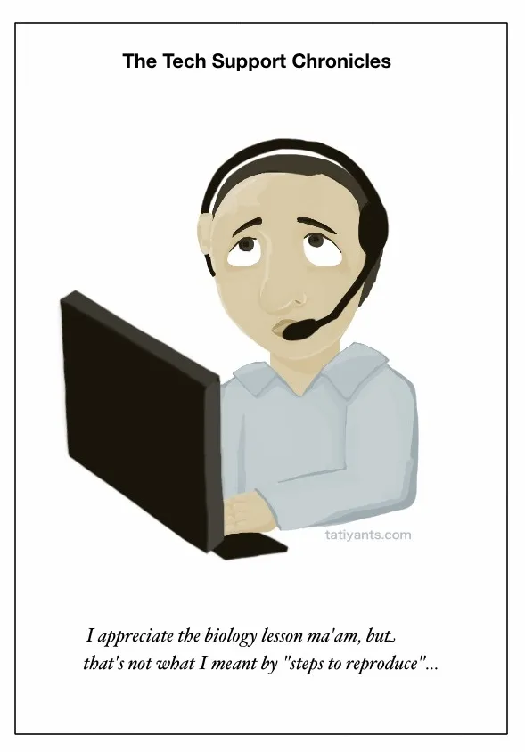 Geek comic: steps to reproduce